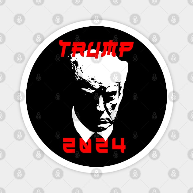 Trump mugshot 2024 Magnet by bmron